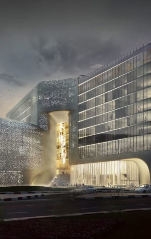 Facade lighting and interior lighting
